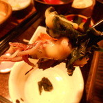 のど黒めし本舗 いたる - 2016/4　金沢名物の金時草と一緒に！！