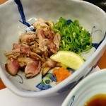 川田屋 - 食感強い “鶏たたき”