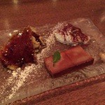 トラットリアチッチョ - 【スイーツの盛り合わせ】（価格？）３種類のスイーツを少量に一人ずつ提供。