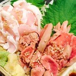 あぶり 清水 - 鶏刺し！二種盛り¥780-