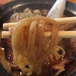 大金星 - 鶏白湯ラーメン(800円)麺リフト