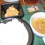 ベルファミール - ランチに付くスープ、ライス