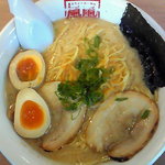 風風ラーメン - 豚骨ラーメン￥600+大盛り￥100+煮卵￥100