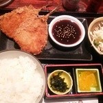 San'In Kaisen Robata Kaba - ランチ・アジフライ定食