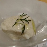 trattoria l'mante izumi - 新玉ねぎのパンナコッタ