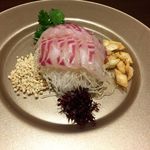 天然鯛の中国式刺身(2人分)