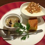 新中国料理 HARAKAWA - ﾃﾞｻﾞｰﾄ（胡麻ﾌﾟﾘﾝ、珈琲ｾﾞﾘｰ、ﾏﾝｺﾞｰｶｽﾃﾗ）