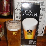 平成大衆酒場　やきとん　じゃんじゃん - スミマセン、１口呑んでしまいました。