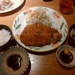 とんかつ　がんこ - ロースカツ大定食