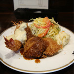 洋食SAEKI - ミックスフライランチ1,000円豪華！