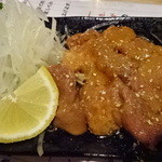 なかの食鶏 - ゴールデンレバー刺身（塩＆胡麻油仕様）