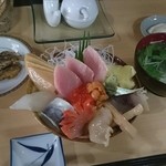 酔芙蓉 - 海鮮度のセット
サラダは先に食べてしまいました