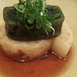 竹波 - 生麩と山芋の炊き合わせ