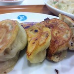 天津包子館DELI - 太麺皿うどん+餃子４個：セットで990円