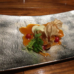 清粥小菜　明 - フカヒレの天ぷら
      ホオズキと