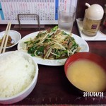 中華料理　若松 - ニラレバ炒め定食750円