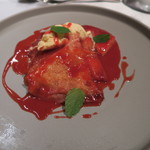 eclat - 28年4月　苺クレープ　バニラアイス