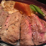 柿安 精肉 - ステーキ丼１５８０円