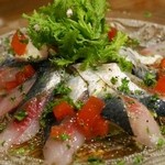 バル クラーベ - Carpaccio 朝どれ湯河原真イワシのカルパッチョ