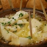 バル クラーベ - Ajillo タケノコとエビのアヒージョ　730円