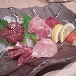 炭火天国 政清 裏路地編 - お造り盛り合わせ