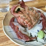 オホーツク産直市場　かにや - オホーツク活毛ガニ定食