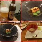 エスパイ クック コウベ - 野菜のジュレ、生ウニ、絹サヤ添え