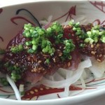 四季の味ほり川 小田急ホテルセンチュリーサザンタワー店 - かつおとかんぱちのお造り（お昼の懐石）