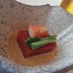 四季の味ほり川 小田急ホテルセンチュリーサザンタワー店 - トマトのゼリー寄せ（お昼の懐石）