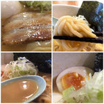 どろそば屋 ひろし - 炙りチャーシュー
      低加水の中太麺