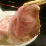 丿貫 - 煮干そば・750円　ウズラの味玉・50円　肉増し・250円