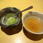 旬和風食彩 さとう - ほうじ茶＋抹茶アイス