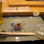 群来膳 - お通し（マグロの角煮）