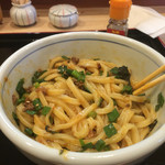 麦穂 - 肉味噌うどん。いわゆる台湾まぜそばのうどん版。ですがそこはさすが麦穂さん程良く仕上がってます。