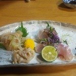 川蝉 - お造りは甘鯛とミル貝