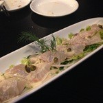 Mainzu - 白身魚（スズキ）のカルパッチョ