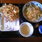 Marugame Seimen - 野菜あきあげとかけうどん　2016.4下旬