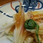 Hama chou - お酒を振る舞ったらサービスでいただいた山うどの根っこの酢みそ和え