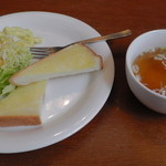 TEA ROOM Zero - H28年4月、きのこパスタセット（千円）：プチトースト、サラダ、スープ