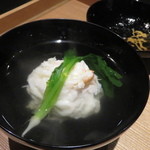 日本料理 晴山 - 【再訪２】松葉ガニの真薯のお吸い物