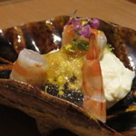 日本料理 晴山 - 【再訪２】車エビとしんとり菜の湯葉和え