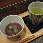 鹿教湯 三水館 - 冷たい白玉あんみつ