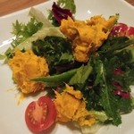 鹿教湯 三水館 - 南瓜のサラダ