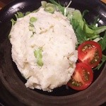 炭火串焼 初代バッジョ - えだ豆とクリームチーズのポテトサラダ