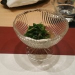 季節料理 成 - 片栗の葉と花