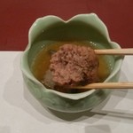 季節料理 成 - ハンバーグ断面