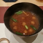 季節料理 成 - 赤味噌の味噌汁