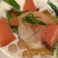 ダイニング フェリオ - スモークサーモンと温泉たまご