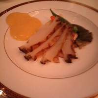 RESTAURANT PRUNIER - 鮑の網焼き、べアルネーズソース