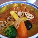 若鯱家 - 厚切りロースカツカレーうどん　ゴロゴロお野菜トッピング